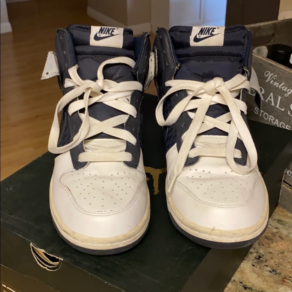 Nike Dunk High White / Dark Obsidian 317982-143